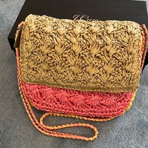 J. Crew Raffia Shoulderbag